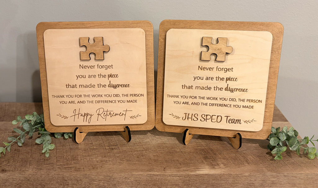 Appreciation/Retirement Plaque