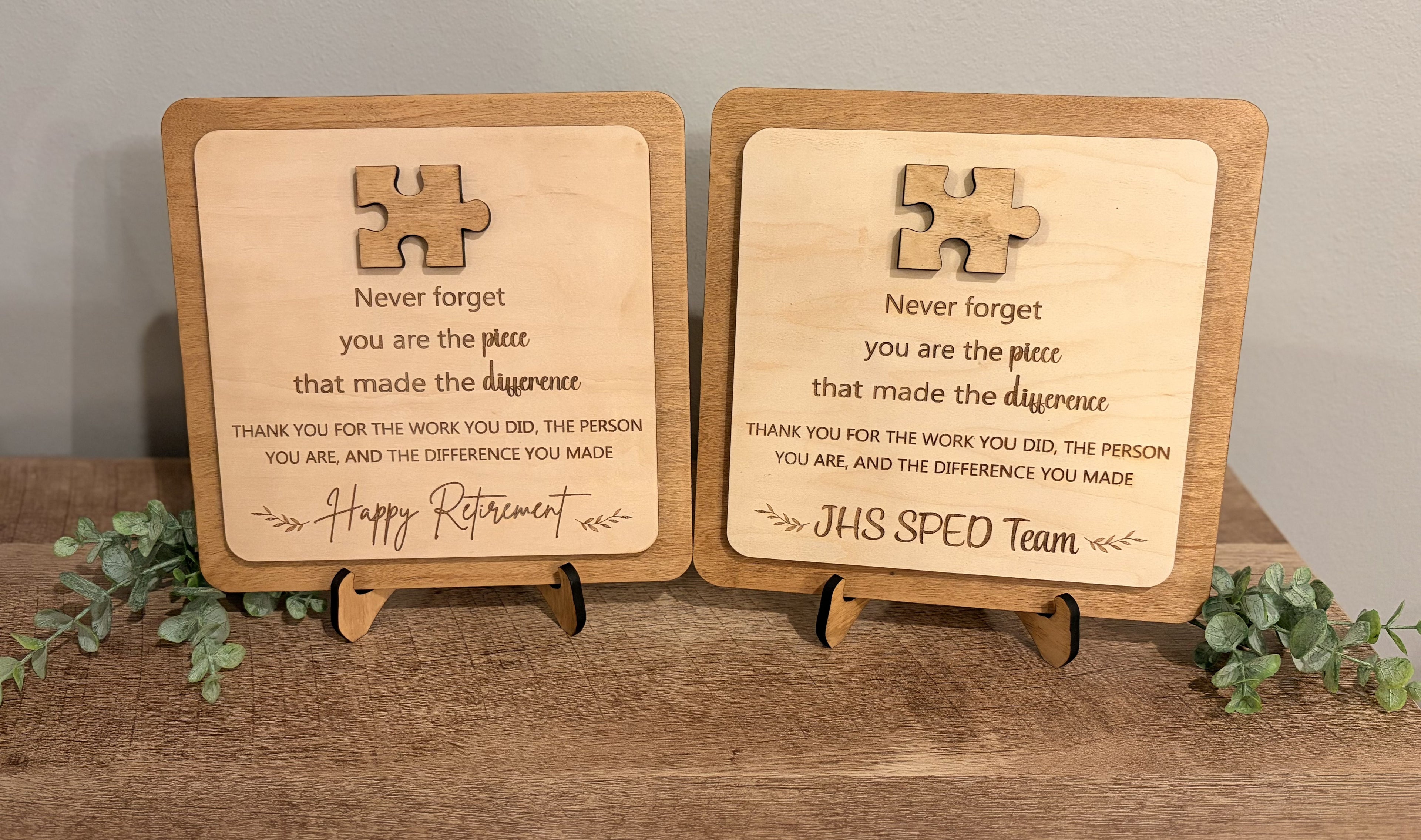 Appreciation/Retirement Plaque